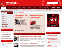 Tablet Screenshot of motoristi.cz
